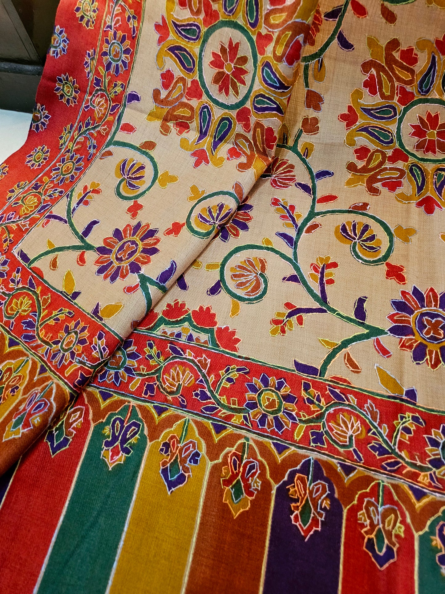 Kalamkar pashmina shawl