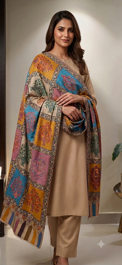 Reelkar embroidered kaani: Toosh