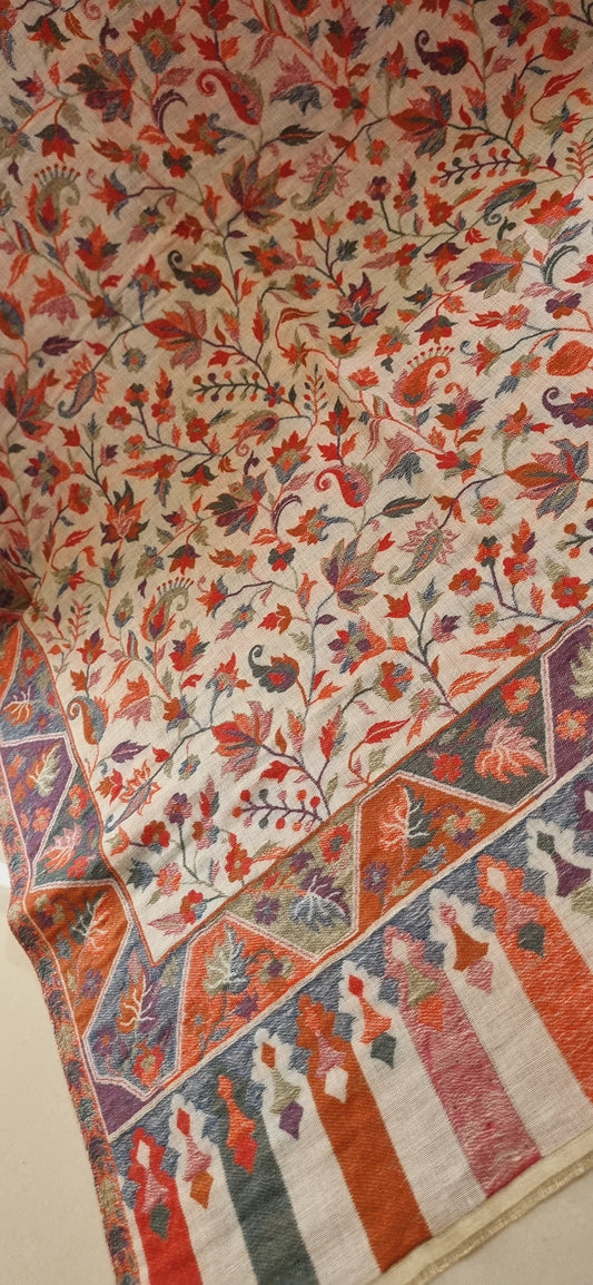 Pashmina reversible moonlight kaani shawl