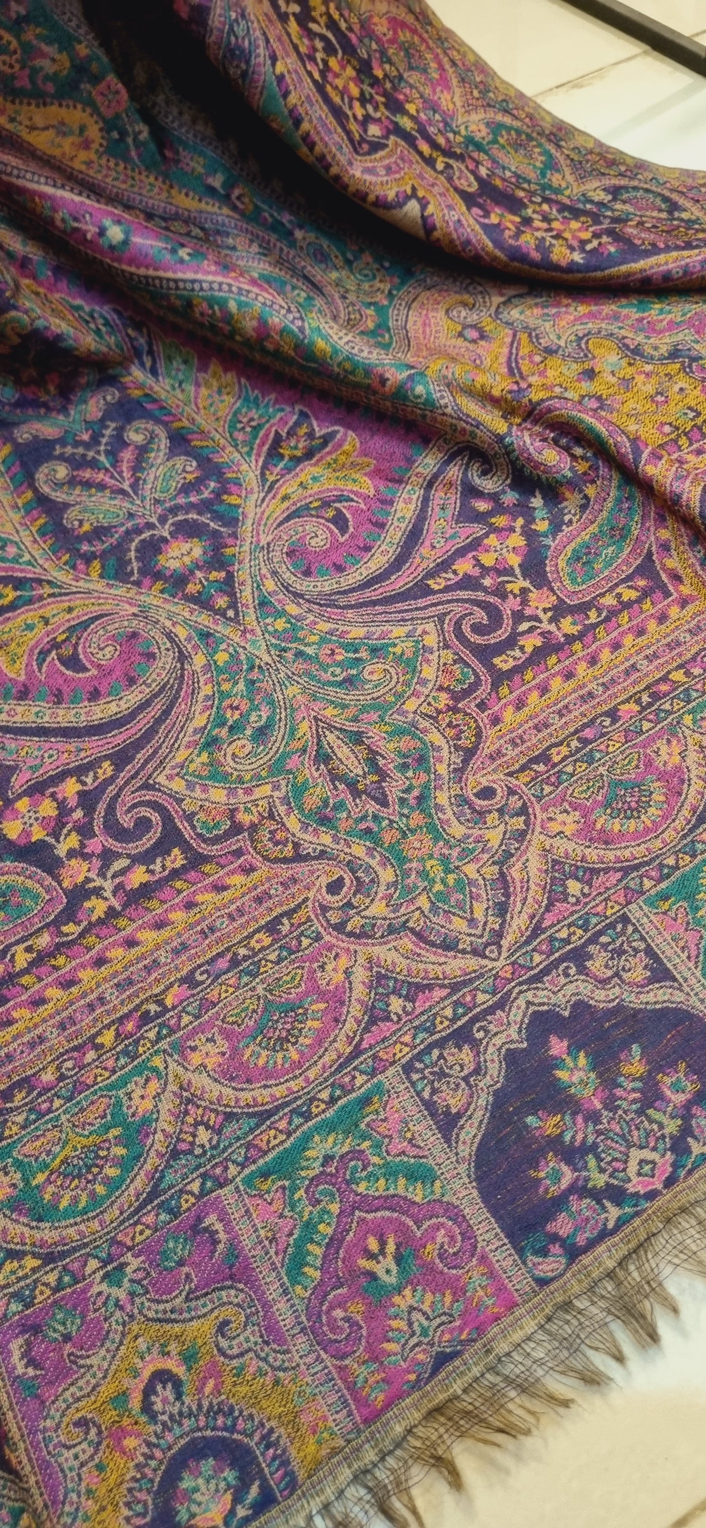 Reversible Persian kaani shawl