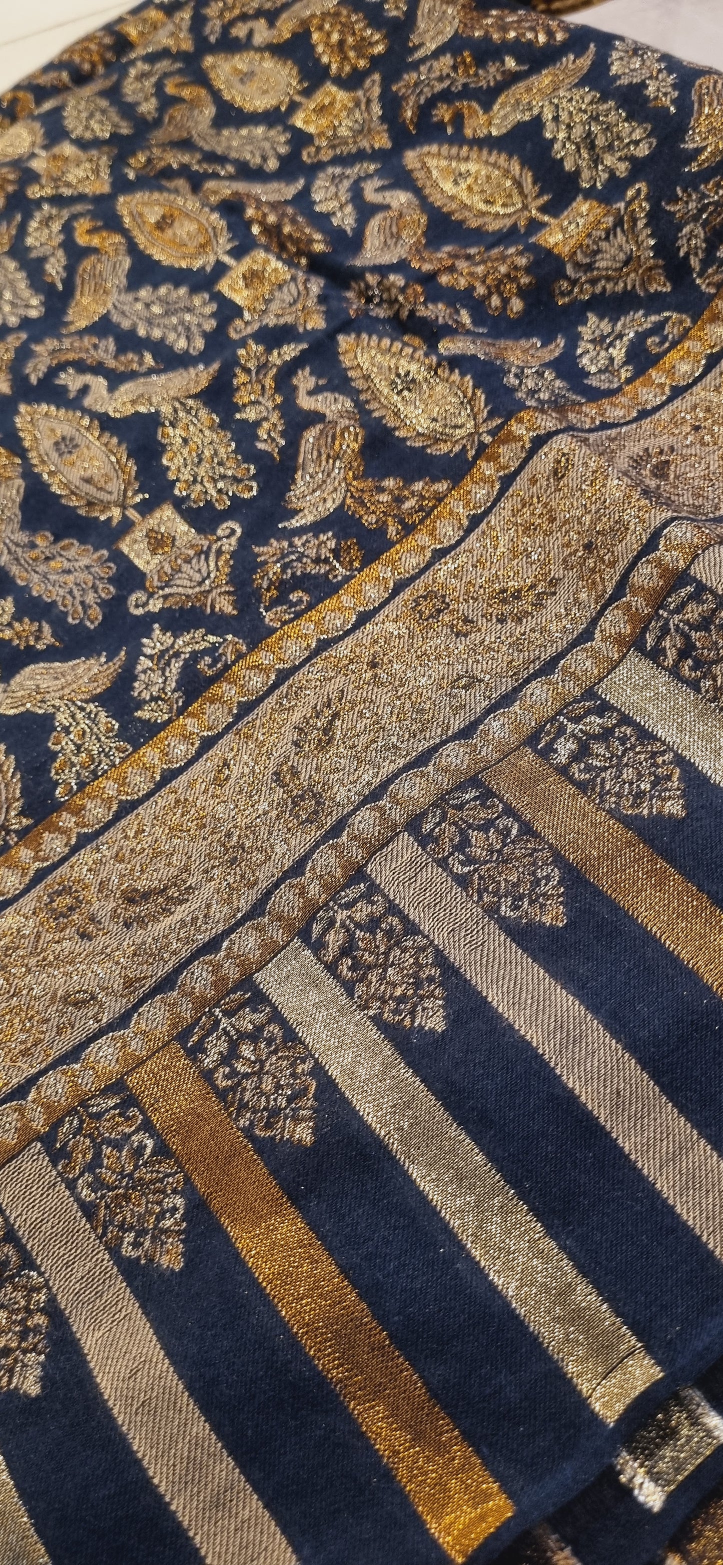 Peacock zaree kaani pashmina shawl