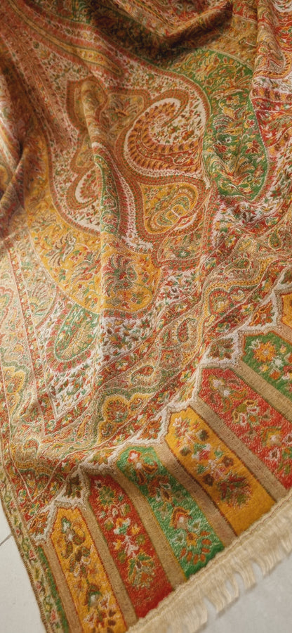 Reversible persian kaani shawl
