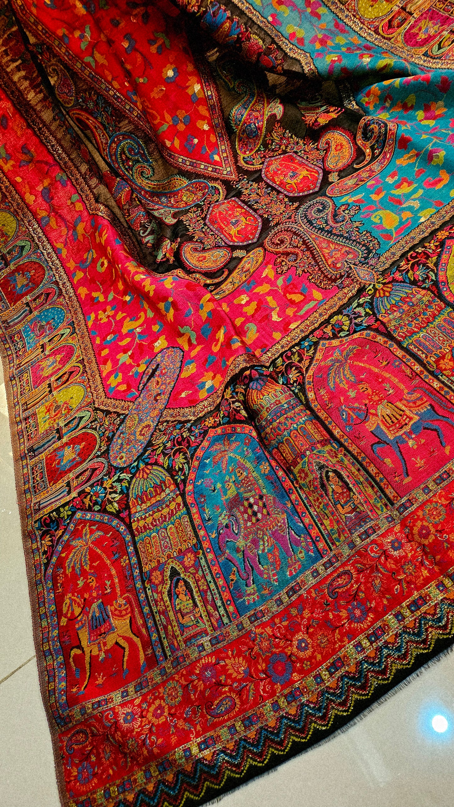 Silk kaani shawl