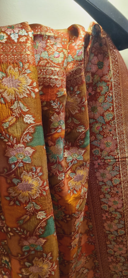 Meenakari patola silk dupata