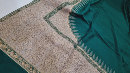 Pashmina shawl with zaree kaani border