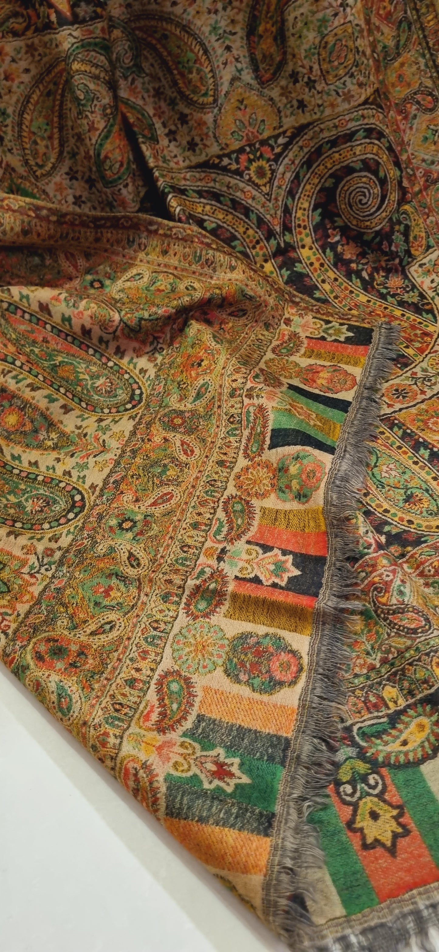 Reversible persian kaani shawl