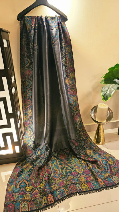 Reversible moonlight kaani: shawl