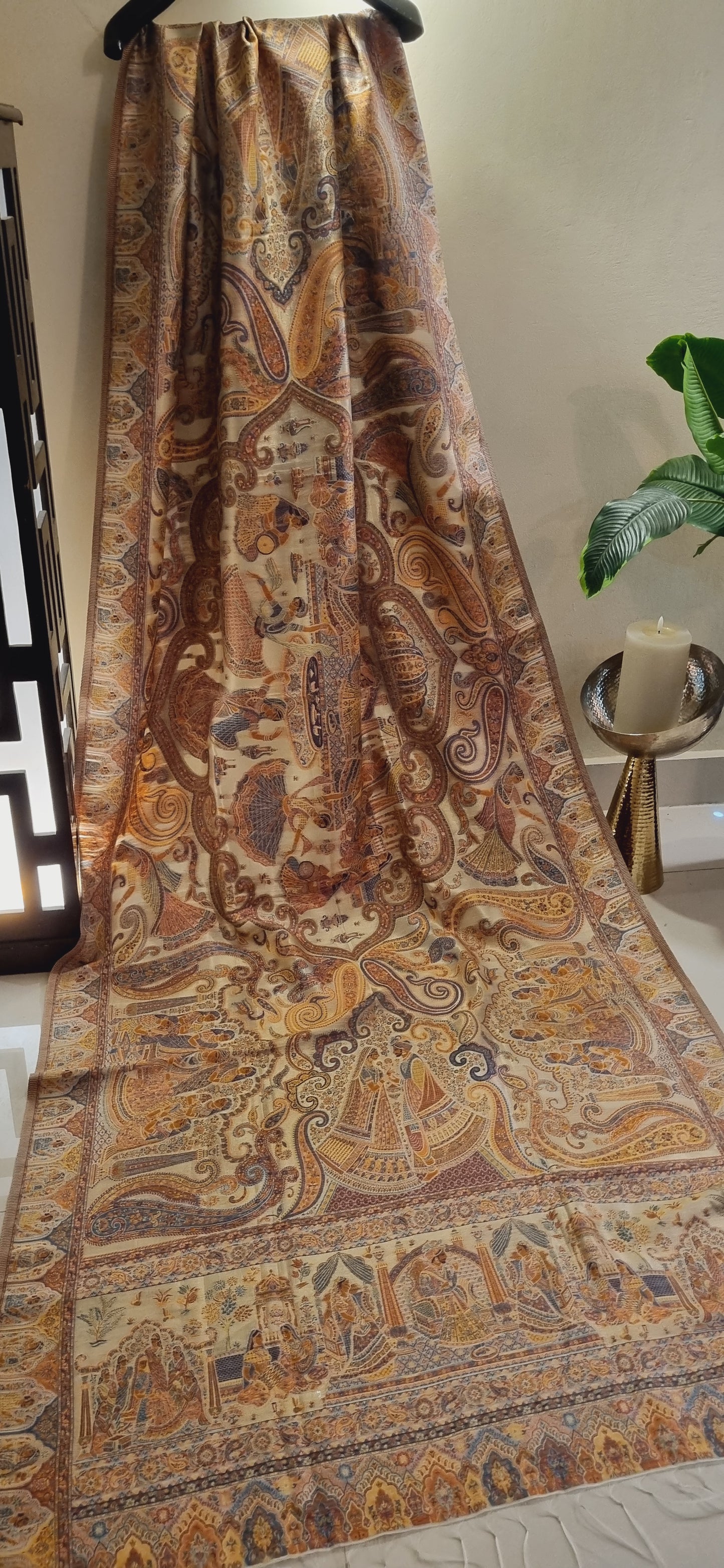 Laila's moonlight silky kaani shawl