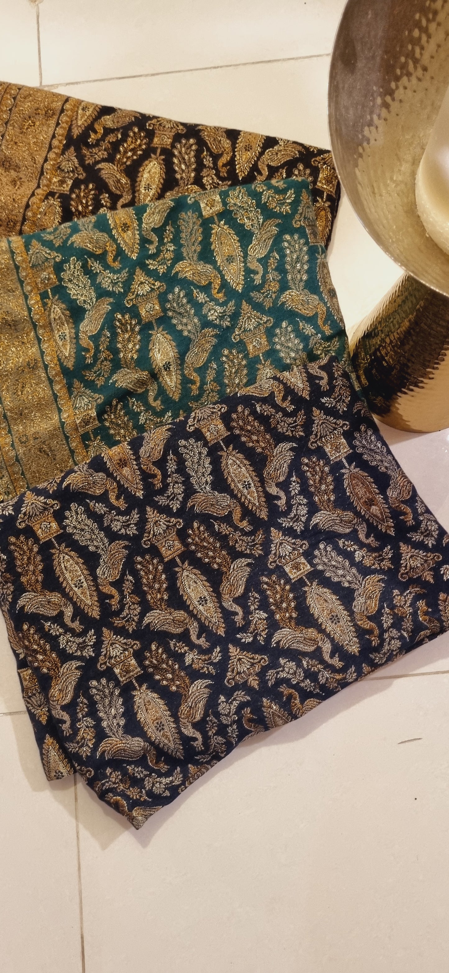 Peacock zaree kaani pashmina shawl