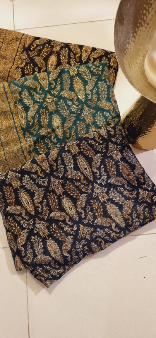 Peacock zaree kaani pashmina shawl