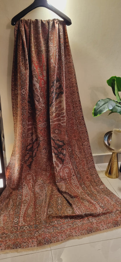 Reversible persian kaani shawl