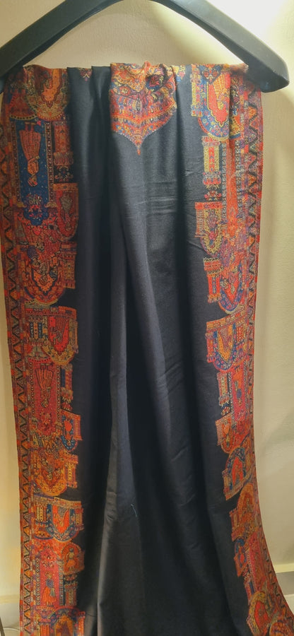 Moonlight darbari kaani border Pashmina