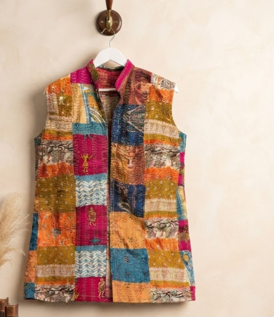 Kantha jacket: cotton