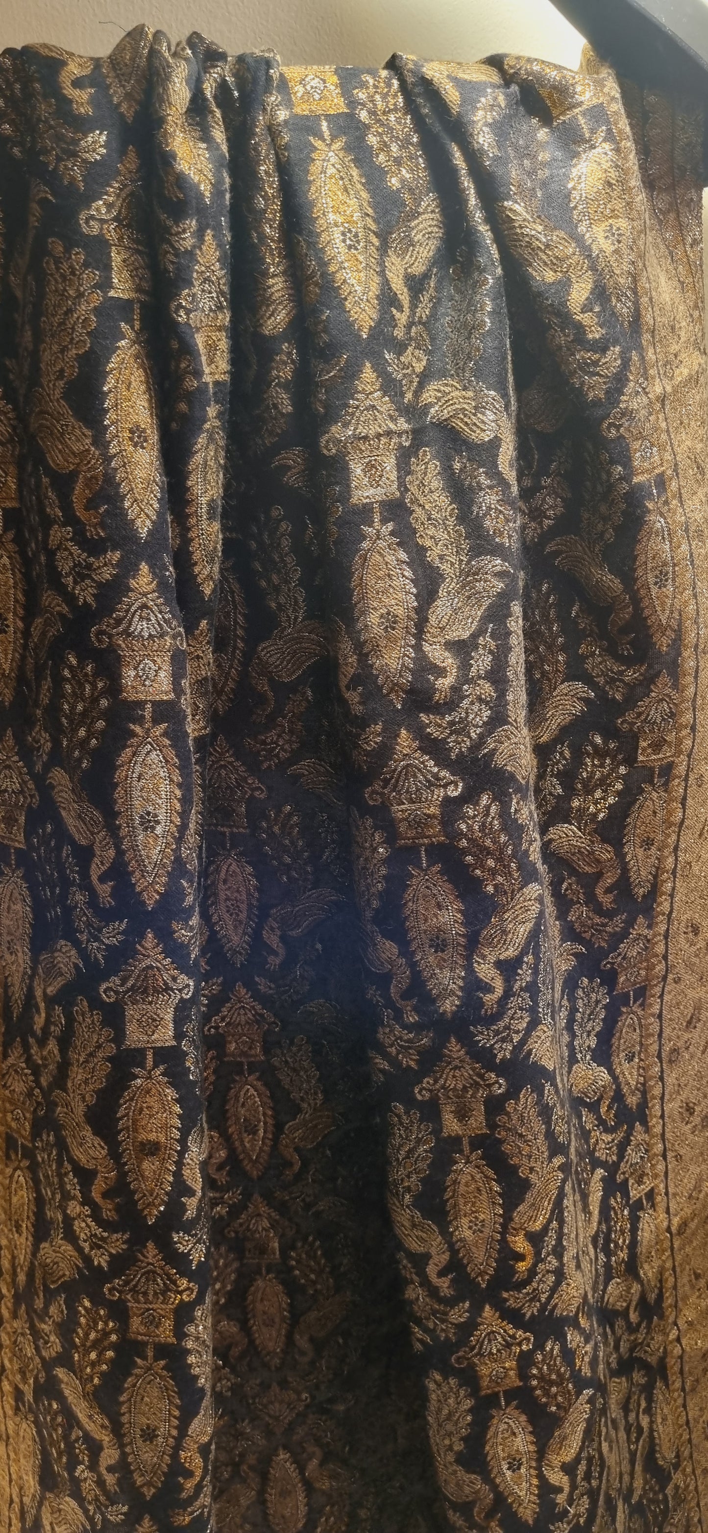 Peacock zaree kaani pashmina shawl