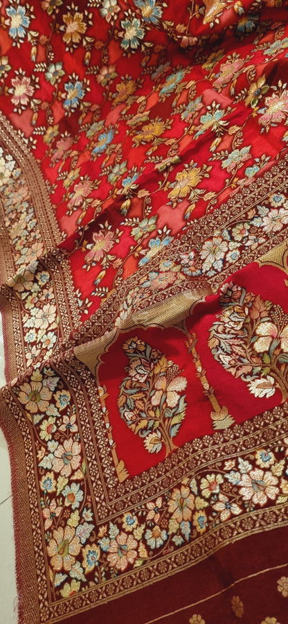Meenakari patola silk dupatta