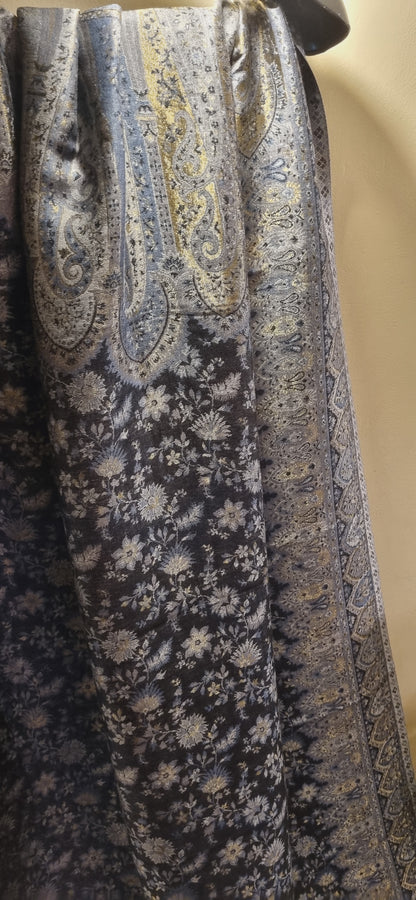 Reversible Moonlight gandhara kaani shawl
