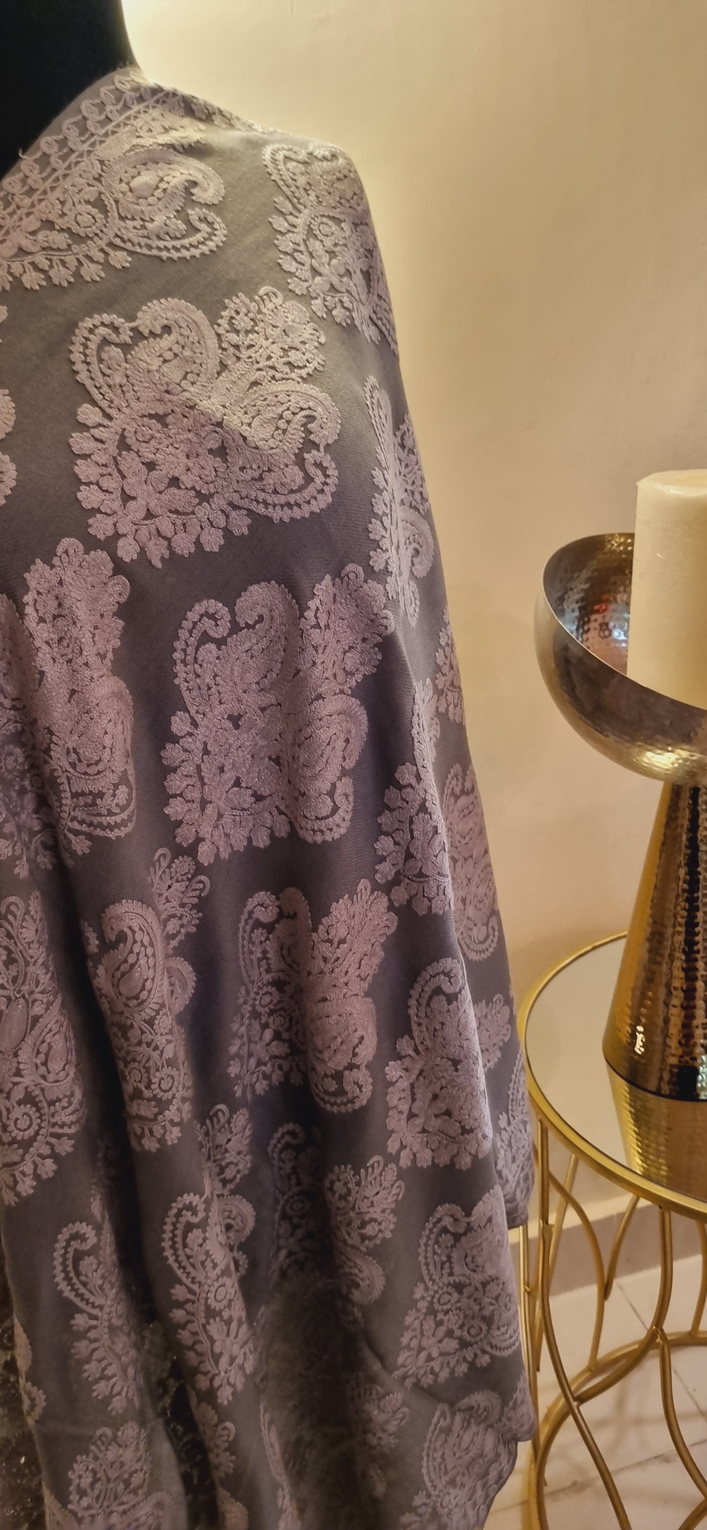 Pashmina embroidered Mini shawl