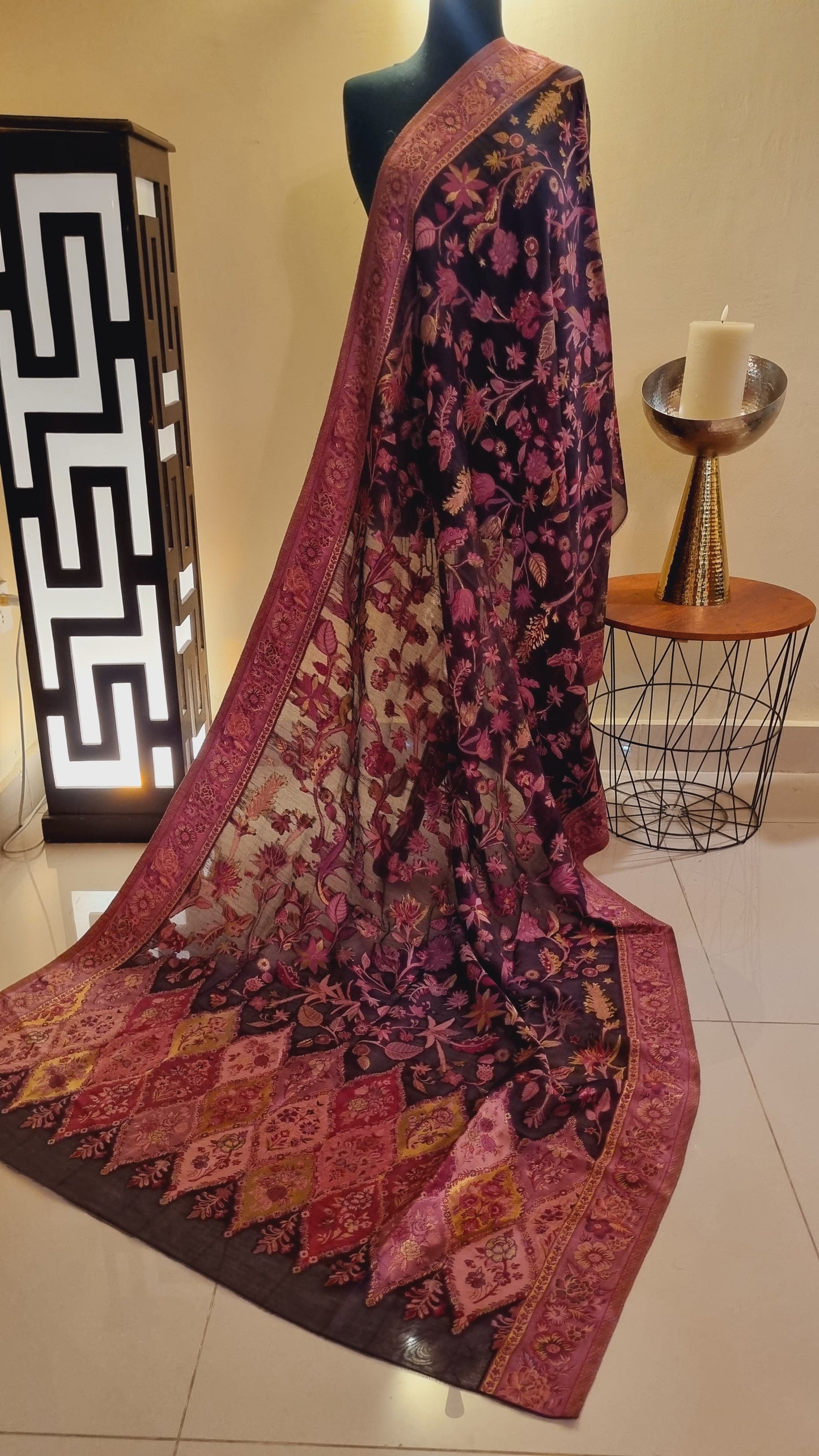 Silk kaani shawl