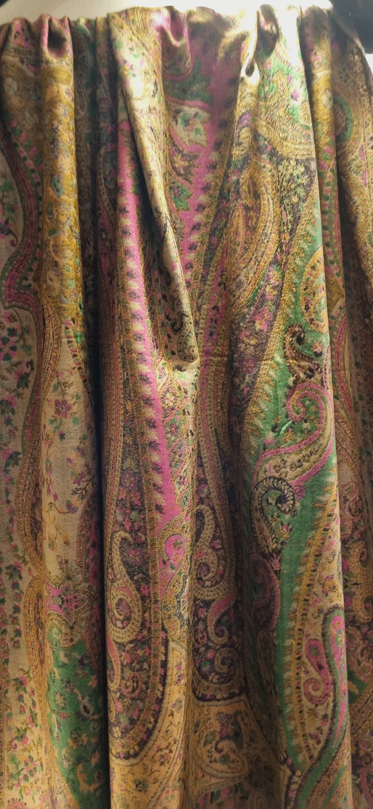 Reversible Persian kaani Pashmina shawl