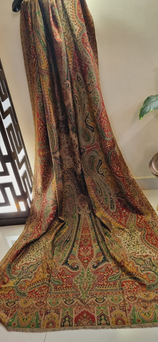 Persian reversible kaani Pashmina shawl