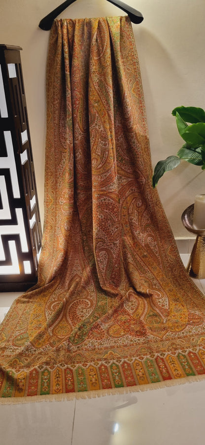 Reversible persian kaani shawl