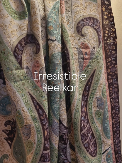 Reelkar embroidered pashmina shawl