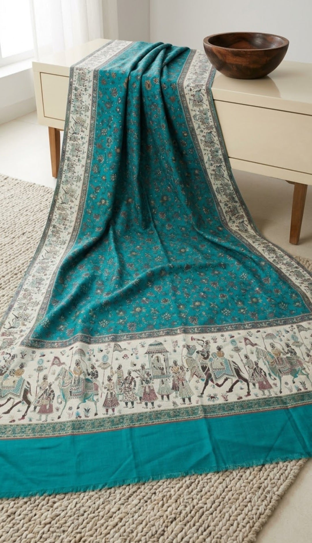 Kaani moonlight shawl: Pashmina