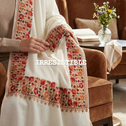 Embroidered minishawl: pashmina