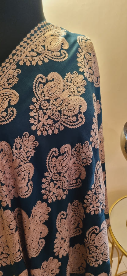 Pashmina embroidered Mini shawl