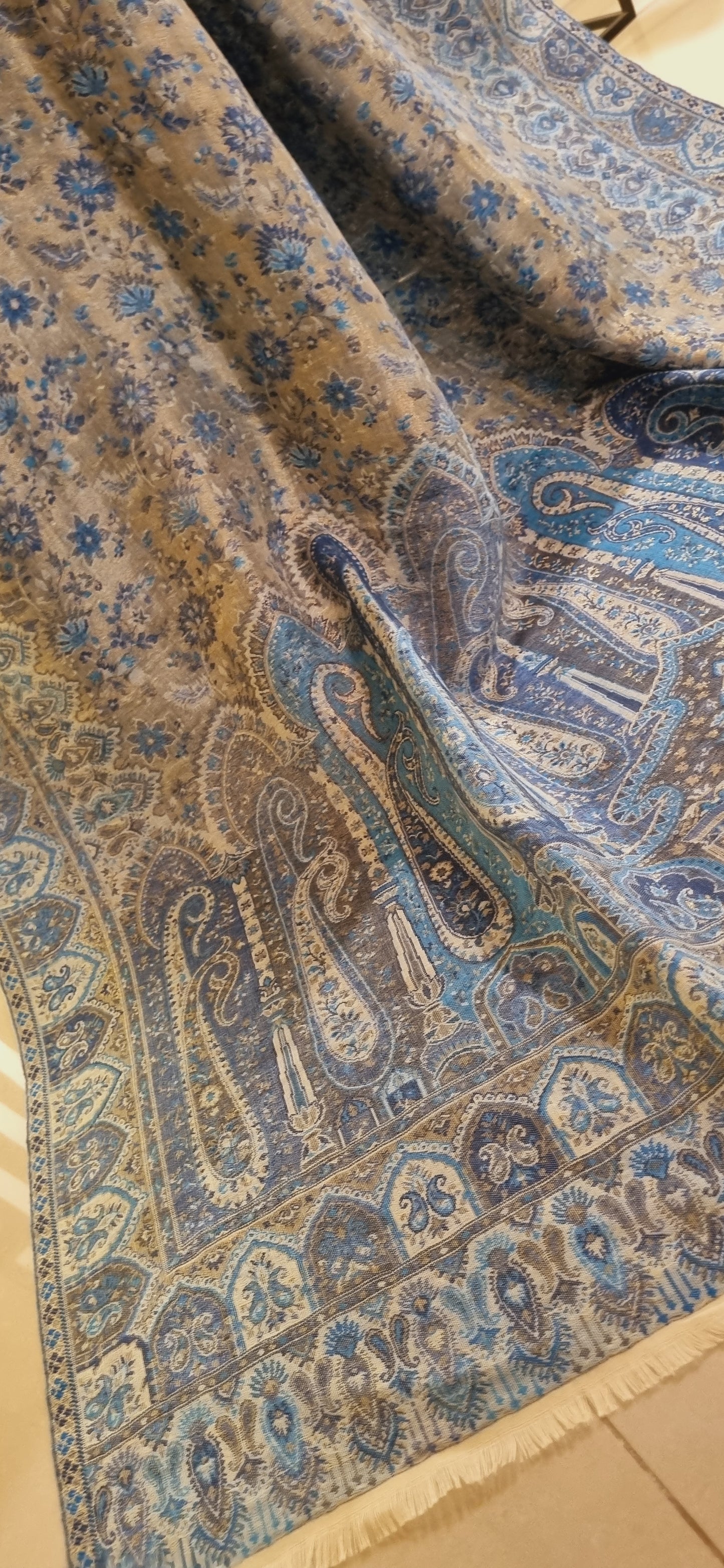 Gandhara reversible moonlight kaani shawl