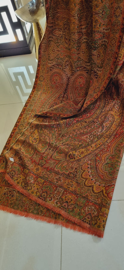 Pashmina reversible kaani shawl