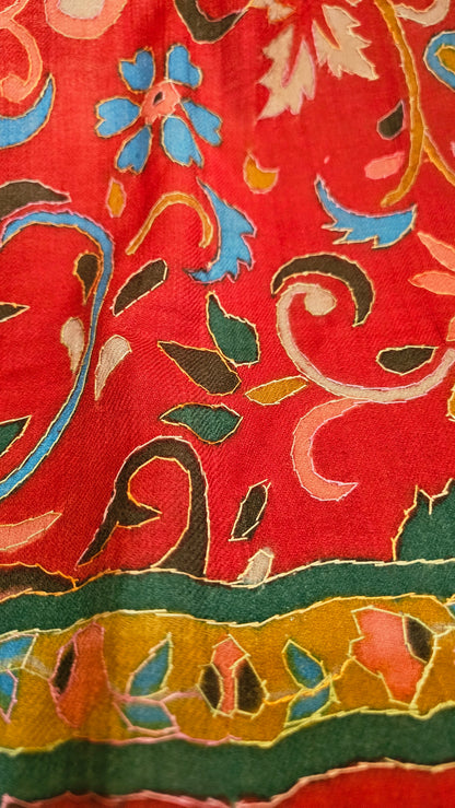 Kalamkar embroidered: Pashmina