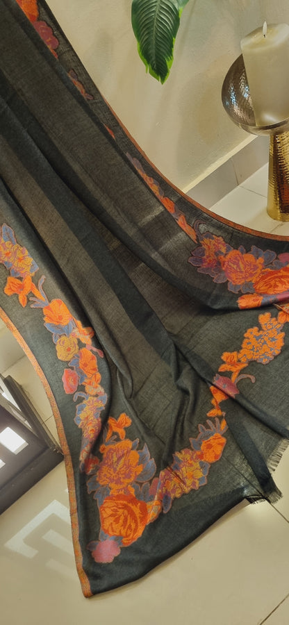 Woolen pashmina kaani shawl