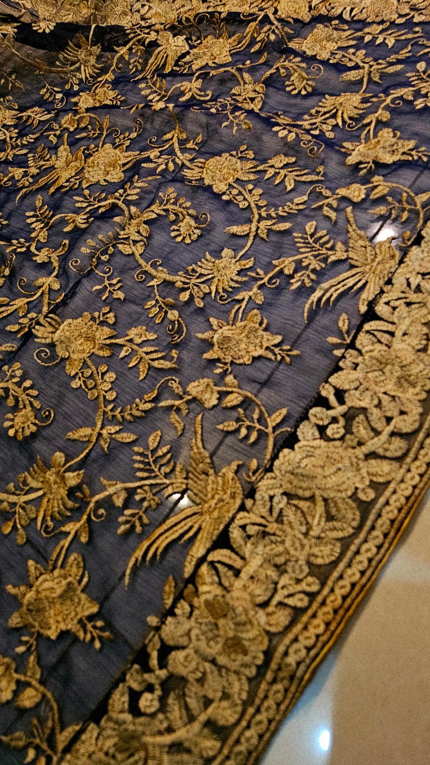 Georgete embroidered dupata