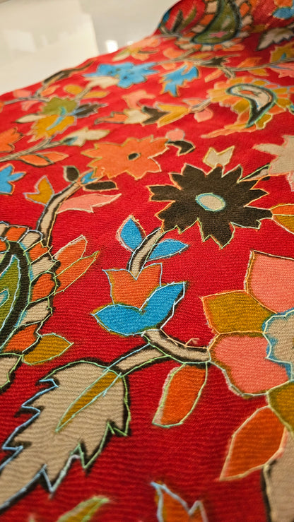 Kalamkar minishawl: Pashmina