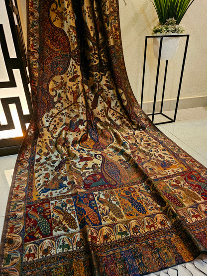 Moonlight silky kaani shawl/dupata