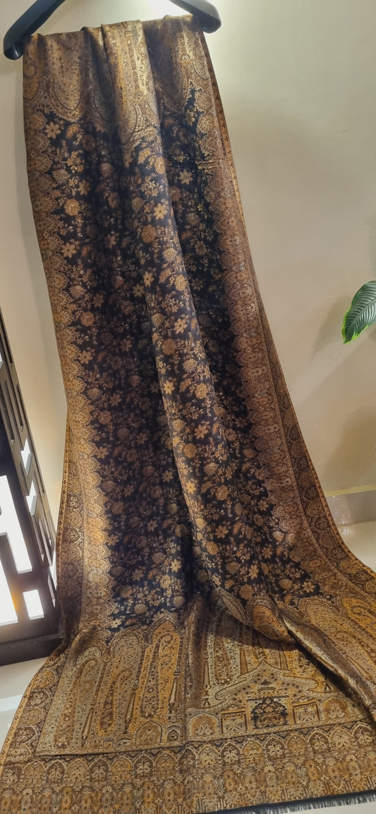 Reversible gandhara kaani shawl