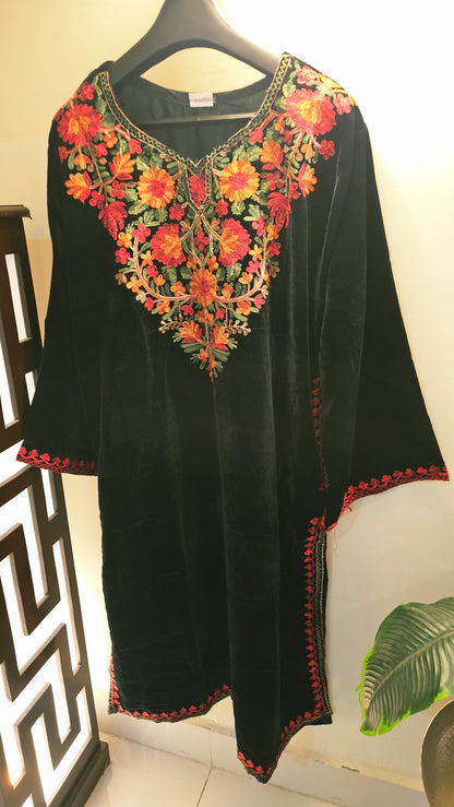 Kashmiri phiran: velvet