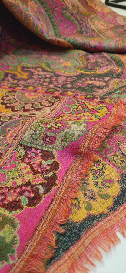 Persian kaan reversible pashmina shawl