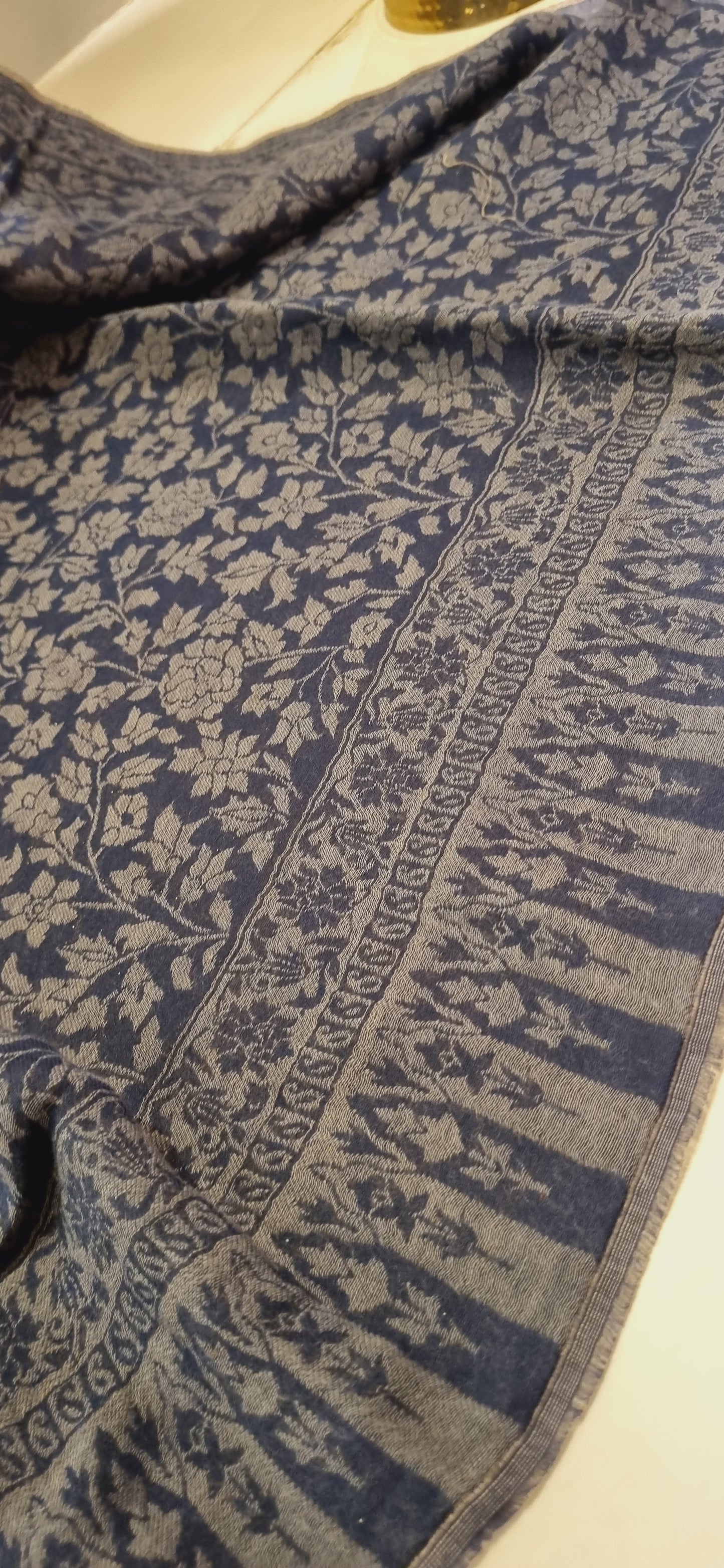 Reversible pashmina kaani shawls