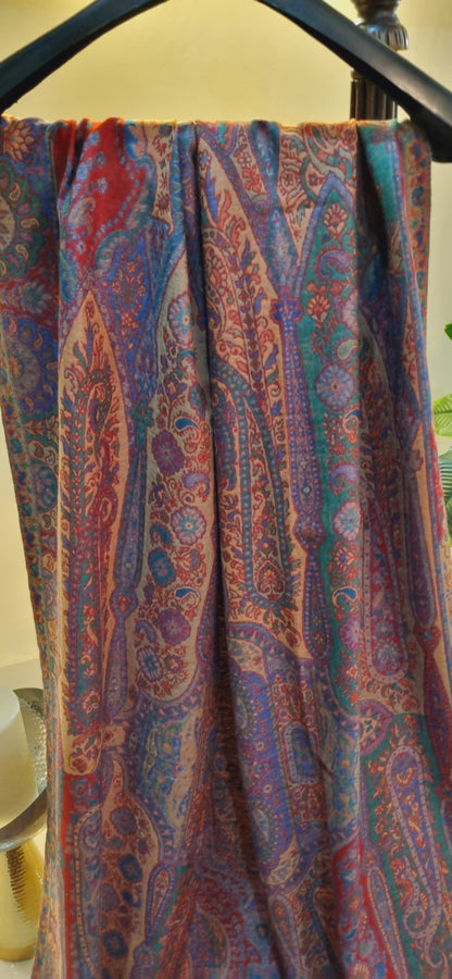 Reversible kaani shawl pashmina