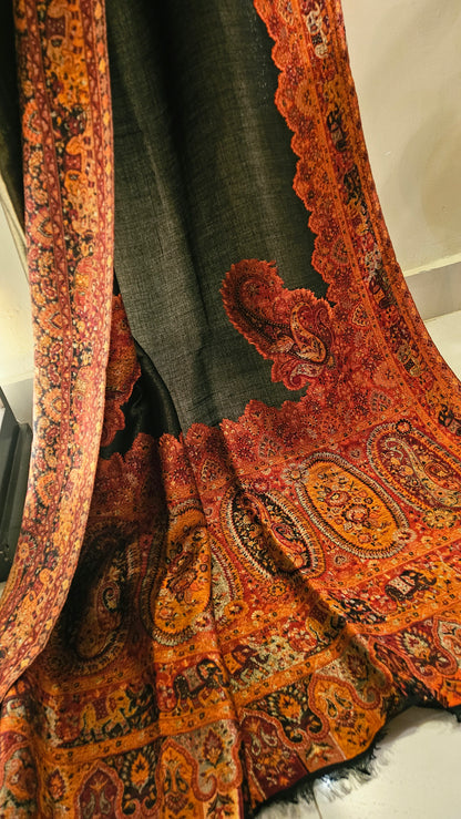 Reversible moonlight kaani: shawl