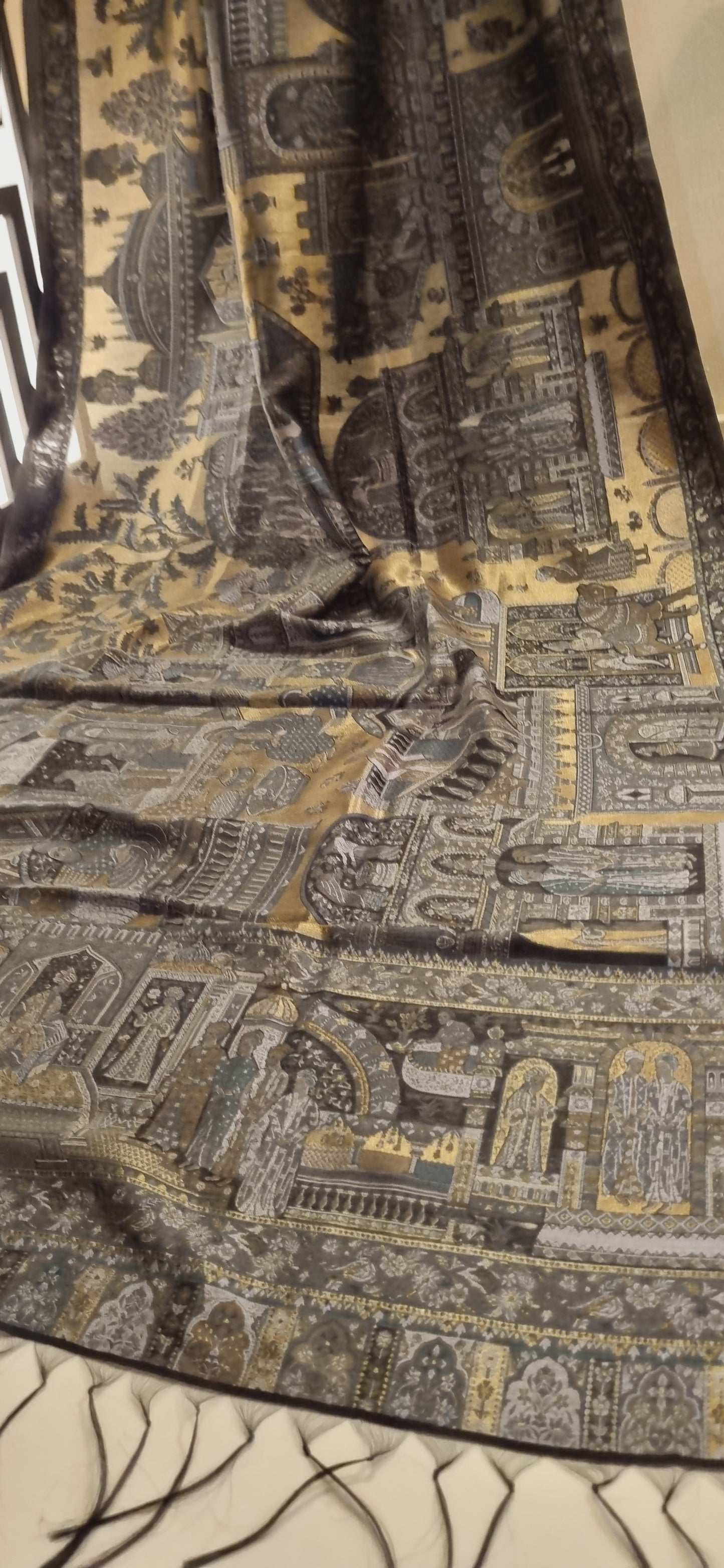 Darbari moonlight silky kaani shawl