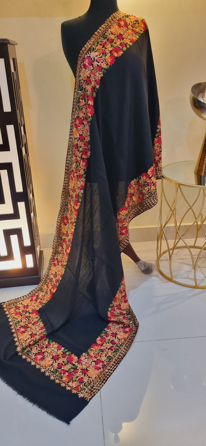 Embroidered minishawl