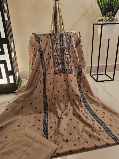Lawn embroidered two piece