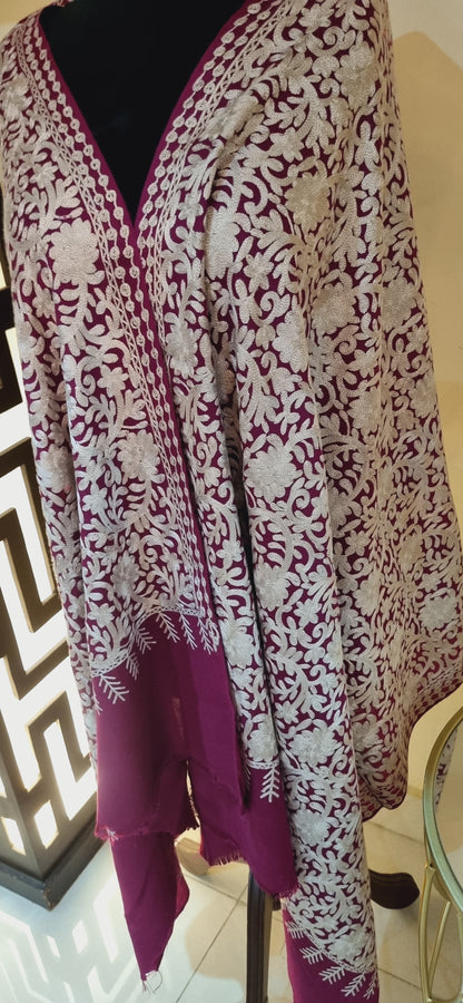 Embroidered Minishawl
