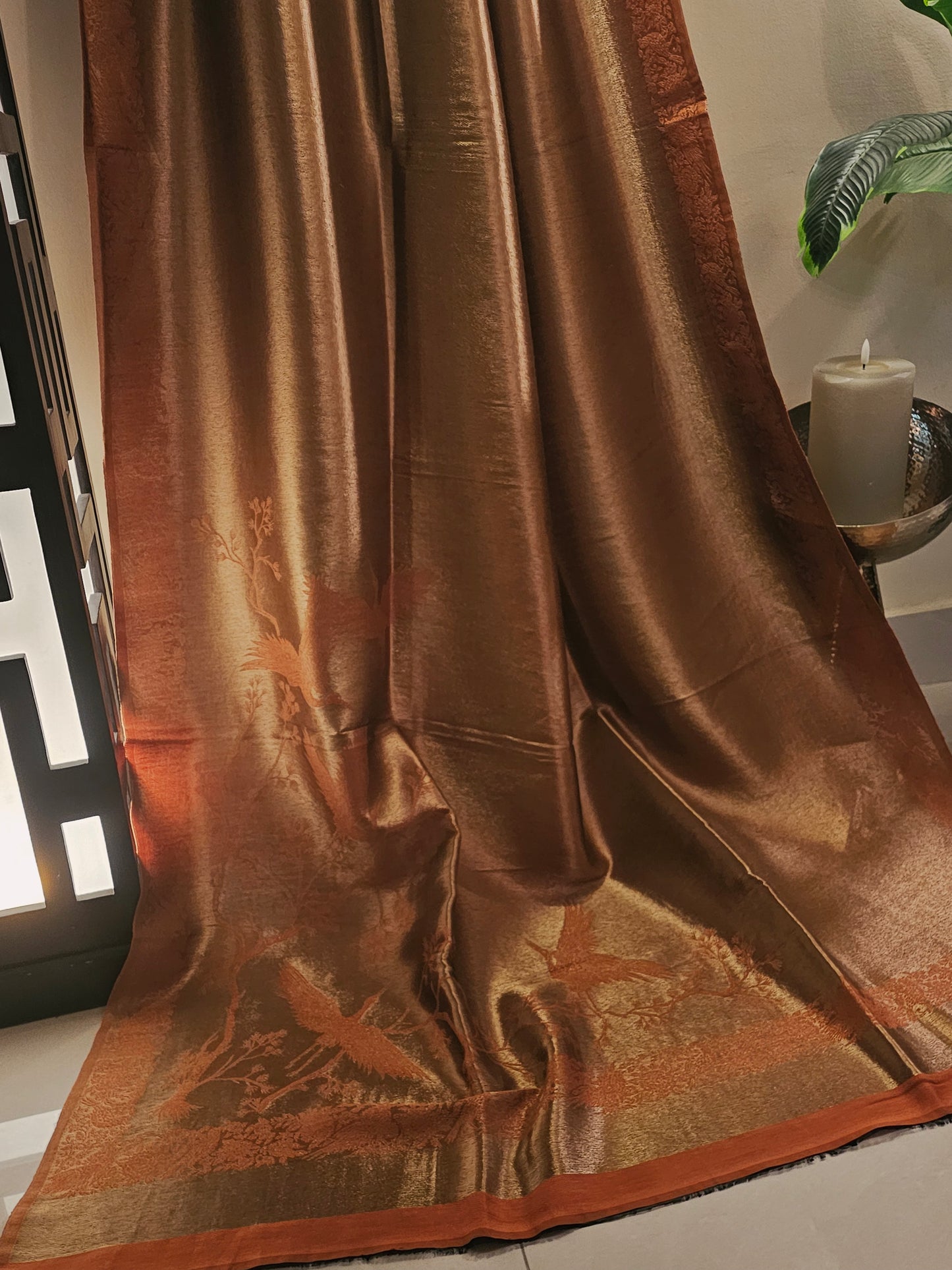 Reversible moonlight paper kaani shawl