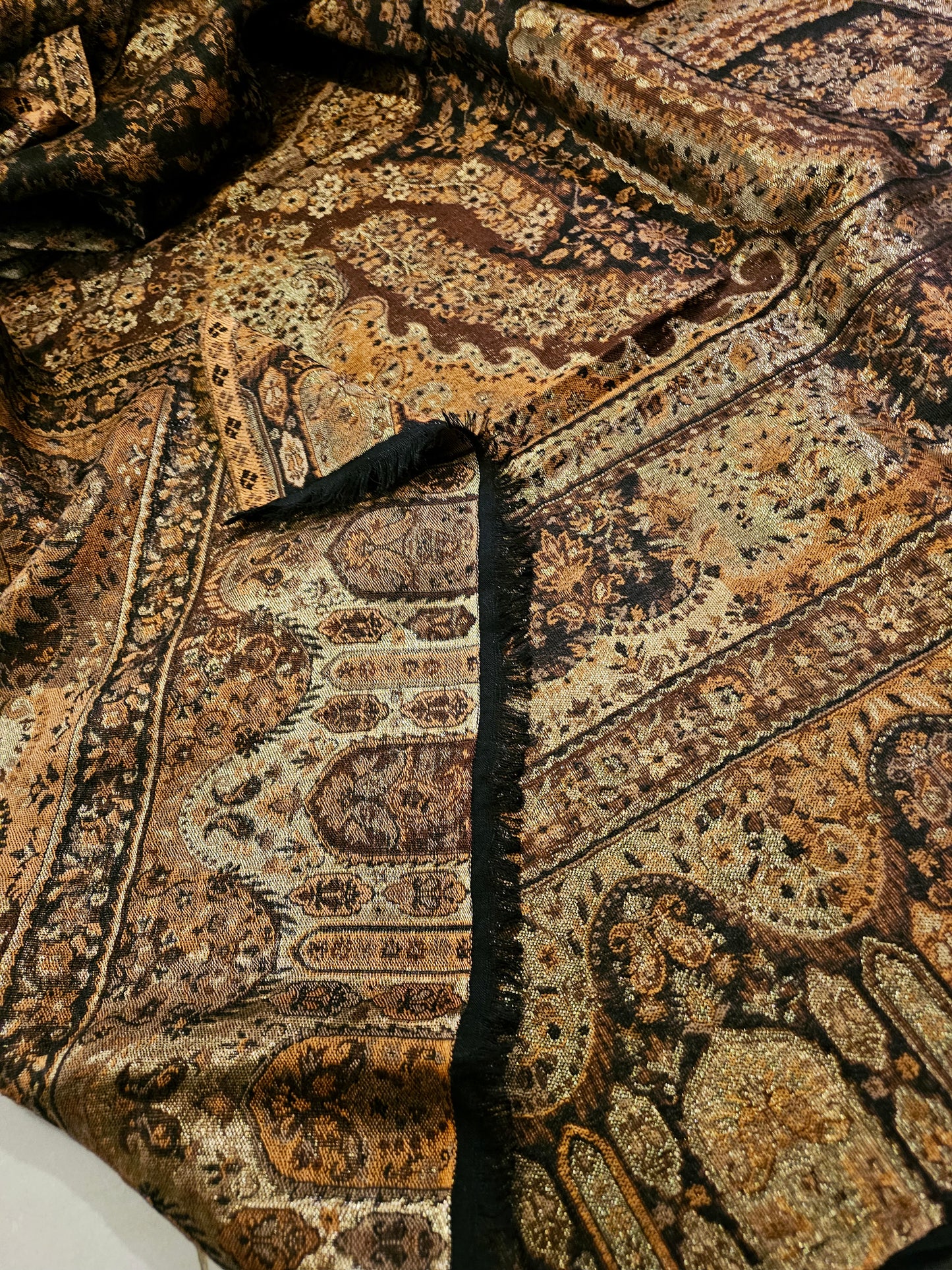 Reversible moonlight gandhara kaani shawl