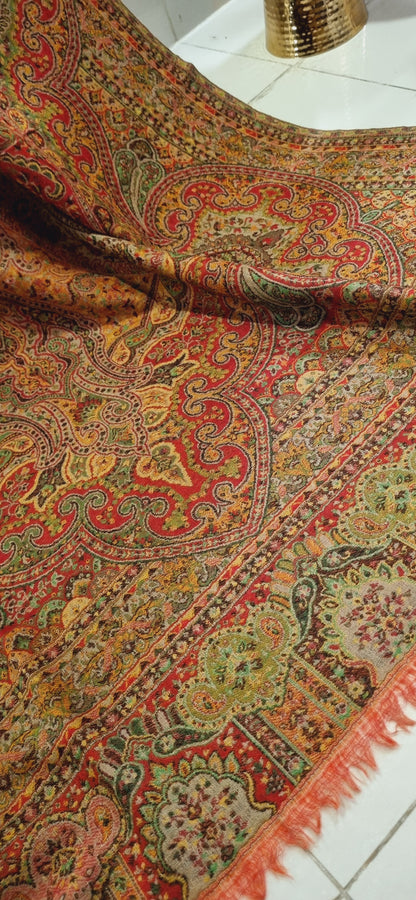 Reversible Persian kaani shawl