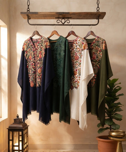 Embroidered cape: Pashmina